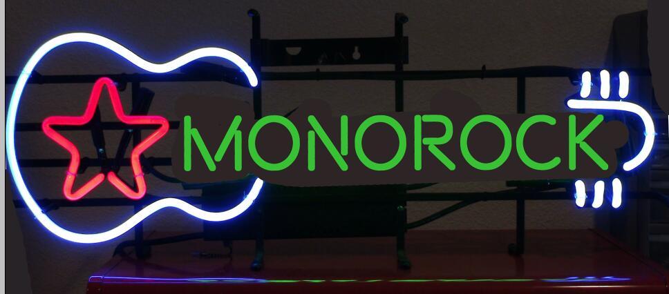 Custom MONOROCK Guitar Neon Sign Bar Sign Neon Light