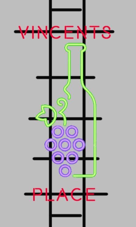 Custom VINCENTS PLACE Neon Sign Bar Sign Neon Light