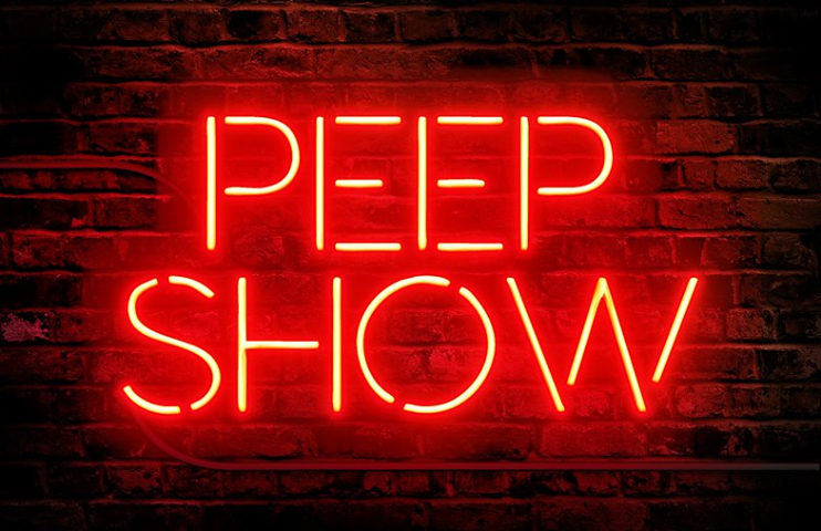 Peep Show Neon Sign Bar Sign Neon Light