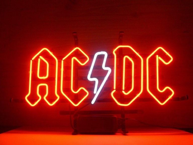 Ac Dc Ac Dc Neon Sign DIY Neon Signs Custom Neon Signs USA