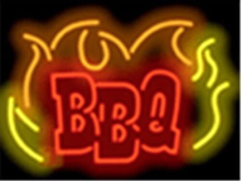BBQ Grill Food Neon Sign