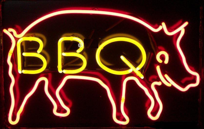 BBQ Grill Food Neon Sign
