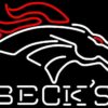 Becks Denver Broncos Neon Sign Teams Neon Light