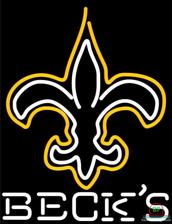 Becks Orleans Saints Neon Sign Teams Neon Light