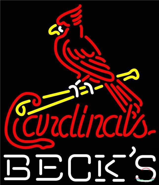 Becks St Louis Cardinals Neon Sign Teams Neon Light