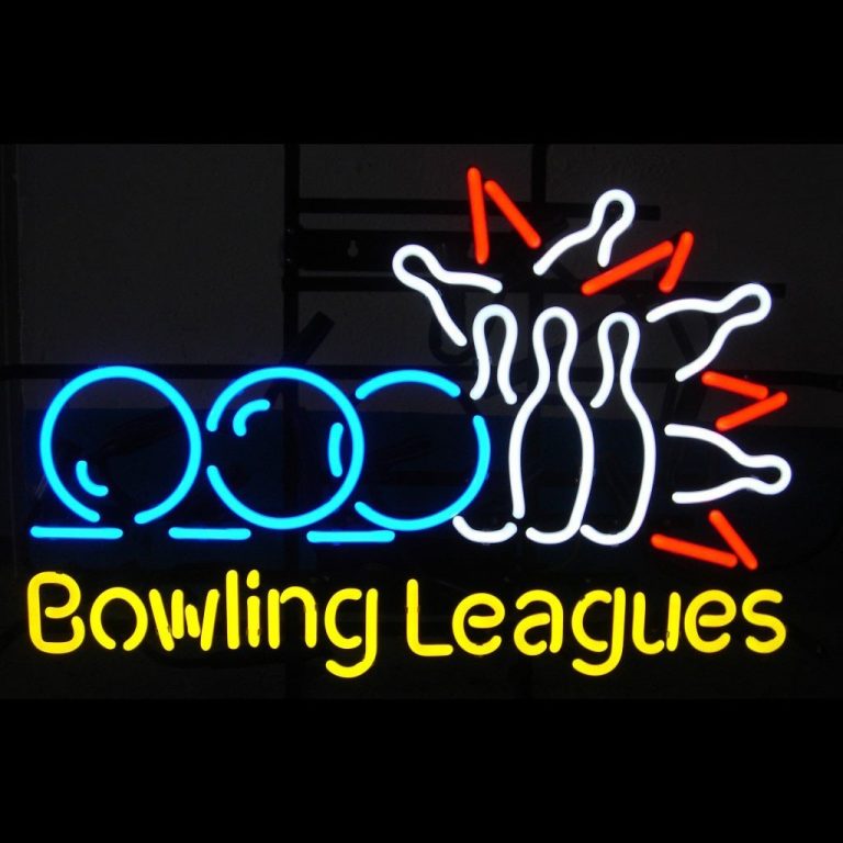 Bowling Leagues Neon Sign DIY Neon Signs Custom Neon Signs