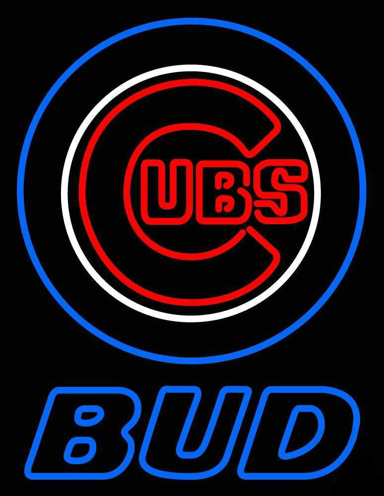 Bud Chicago Cubs Neon Sign Teams Neon Light