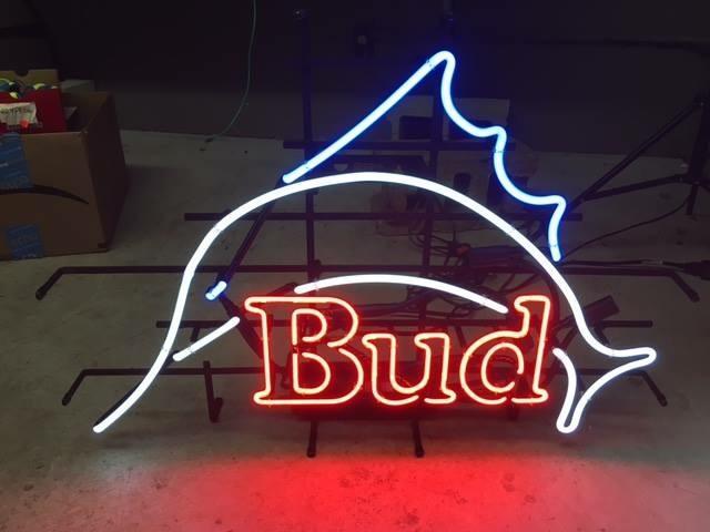 Bud Fish Neon Sign Bar Sign Neon Light