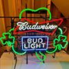 Bud Light Budweiser Shamrock Neon Sign Neon Light
