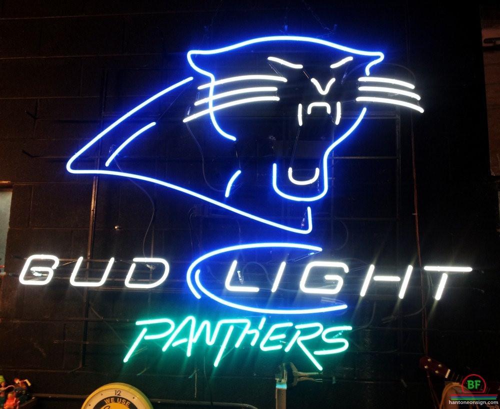 Bud Light Carolina Panthers Neon Sign Teams Neon Light