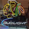 Bud Light Chicago Blackhawks Neon Sign Sports Neon Light Neon Light