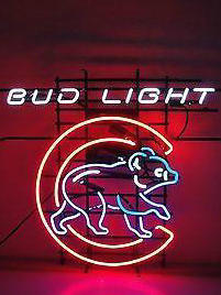Bud Light Chicago Cubs Neon Sign Teams Neon Light