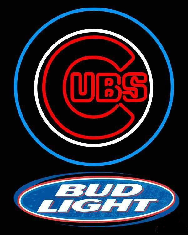 Bud Light Chicago Cubs Neon Sign Teams Neon Light