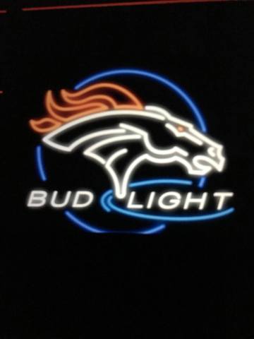 Bud Light Denver Broncos Neon Sign Teams Neon LightBar Sign Neon Light