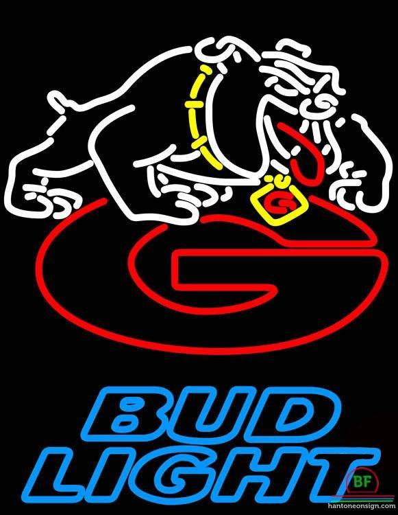 Bud Light Florida State University Georgia Bulldogs Neon Sign NCAA Teams Neon Light