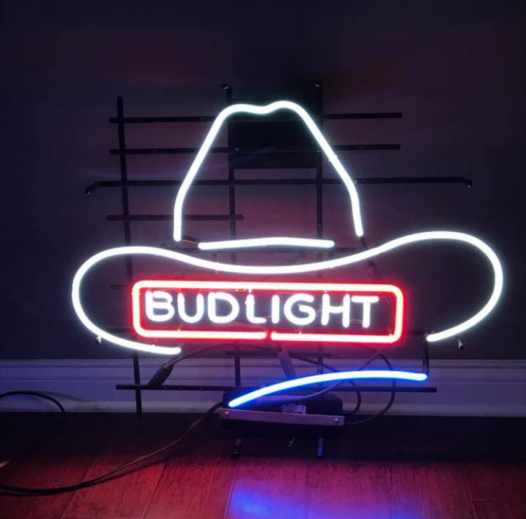 Bud Light Hat Neon Sign Neon Light