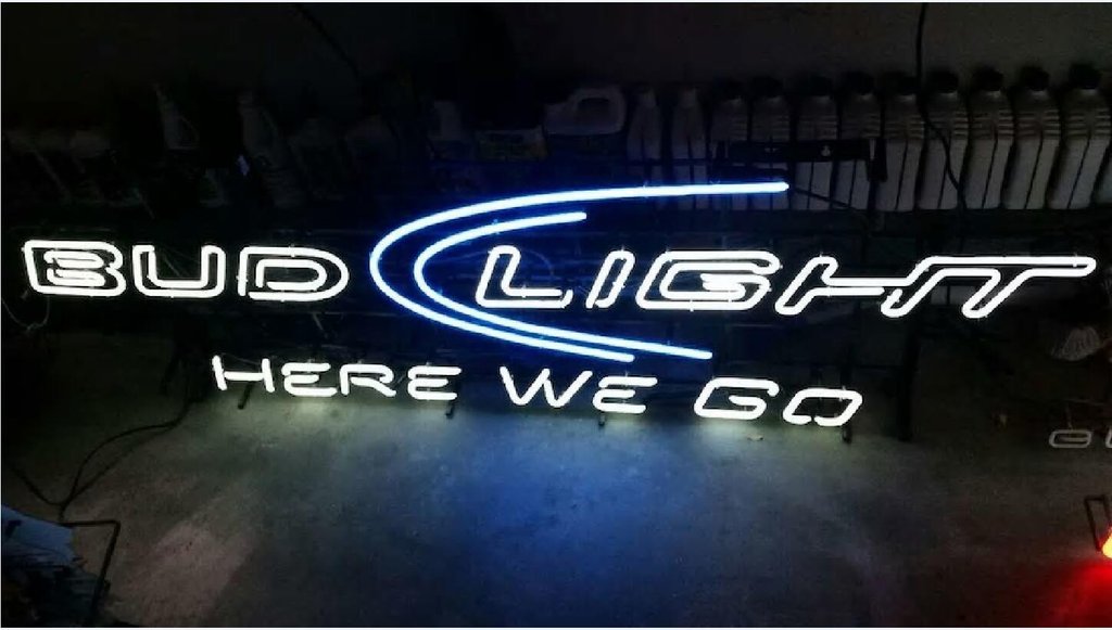 Bud Light Here We Go Neon Sign Real Neon Light Z1209 – DIY Neon Signs –  Custom Neon Signs