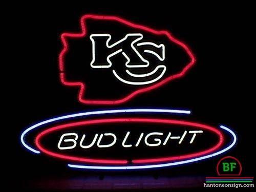 Bud Light Kansas City Chiefs Neon Sign Teams Neon Light