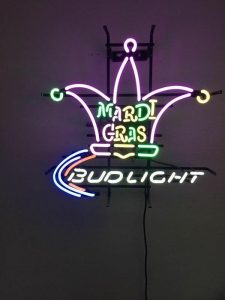 Bud Light Mardi Gras Neon Sign Real Neon Light – DIY Neon Signs