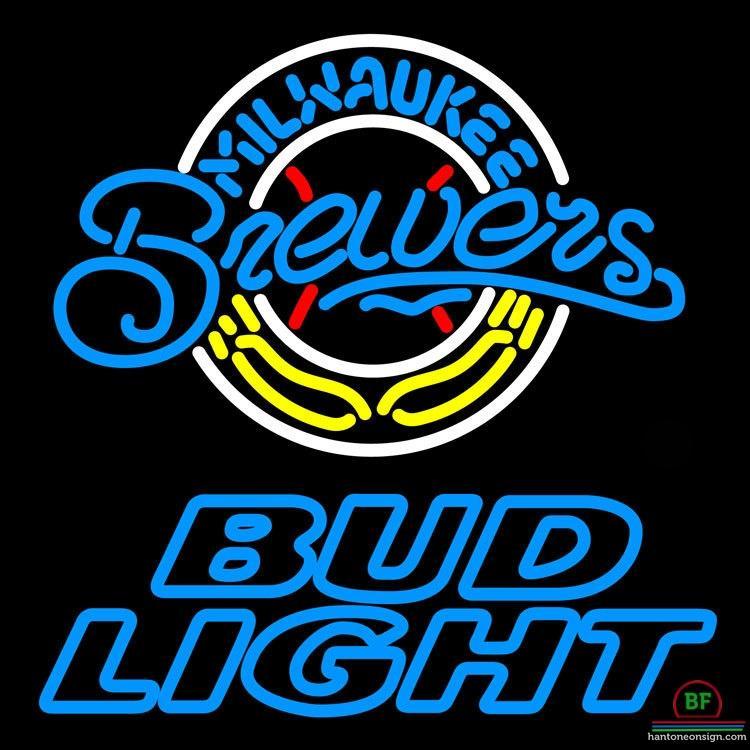 Bud Light Milwaukee Brewers Neon Sign Teams Neon Light