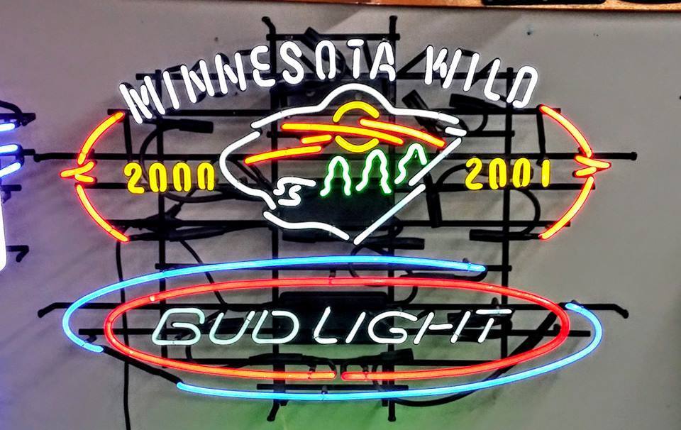 Bud Light Minnesota Wild Neon Sign Neon Light