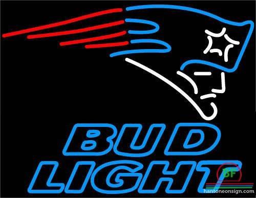 Bud Light New England Patriots Neon Sign Teams Neon Light