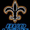 Bud Light Orleans Saints Neon Sign Teams Neon Light