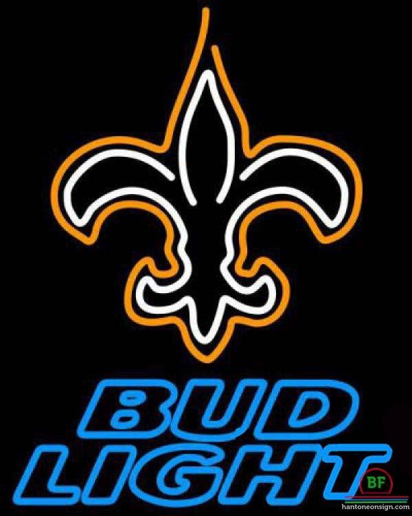 Bud Light Orleans Saints Neon Sign Teams Neon Light