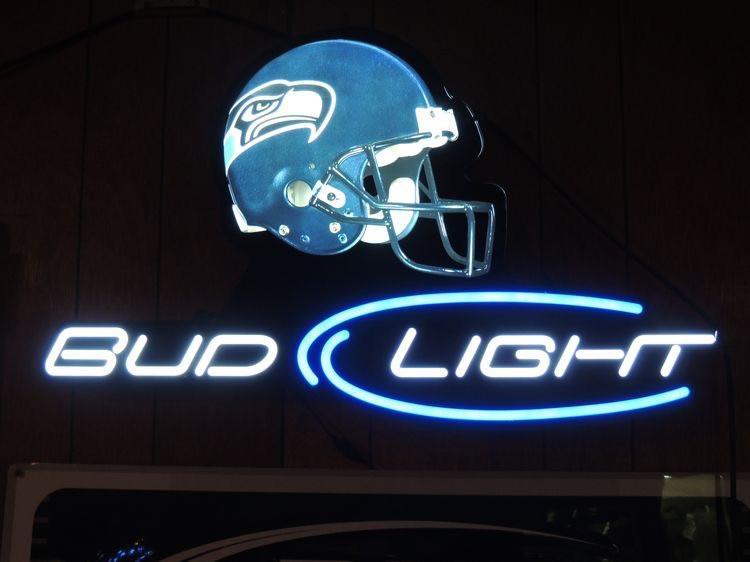 Bud Light Seattle Seahawks Neon Sign Teams Neon Light