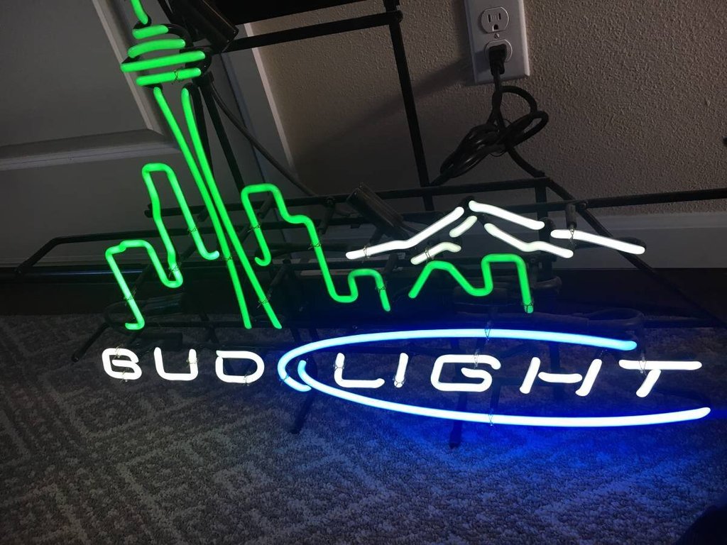 Bud Light Seattle Skyline Neon Sign Neon Light