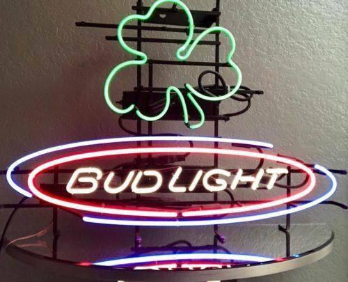 Bud Light Shamrock Neon Sign Neon Light