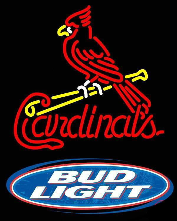 Bud Light St Louis Cardinals Neon Sign Teams Neon Light