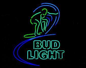 Bud Light Surfing Surf Neon Sign Neon Light