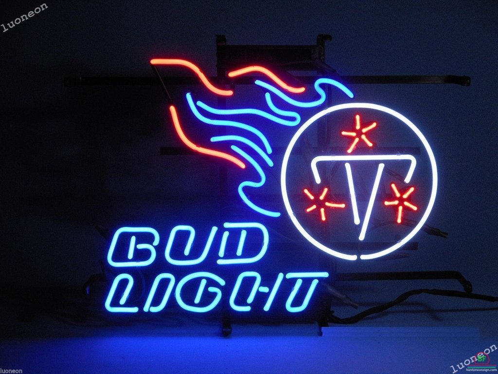 Bud Light Tennessee Titans Neon Sign Teams Neon Light