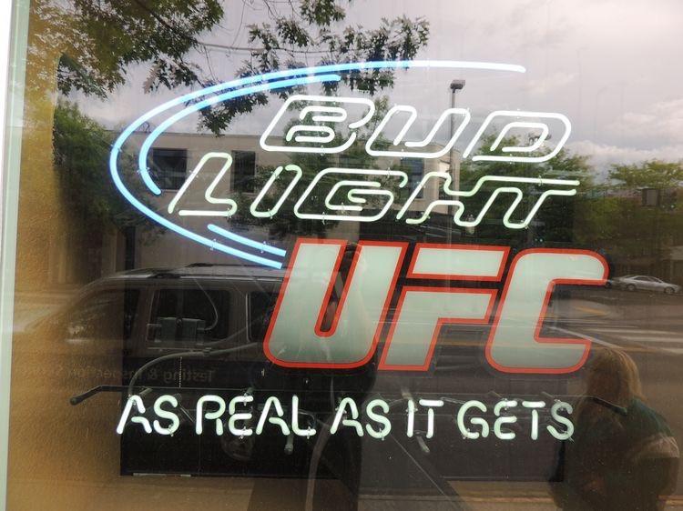 Bud Light UFC As Bar Sign As It Gets Neon Sign Bar Sign Neon Light