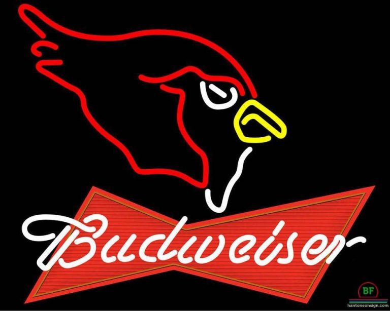 Budweiser Arizona Cardinals Neon Sign NFL Teams Neon Light DIY Neon