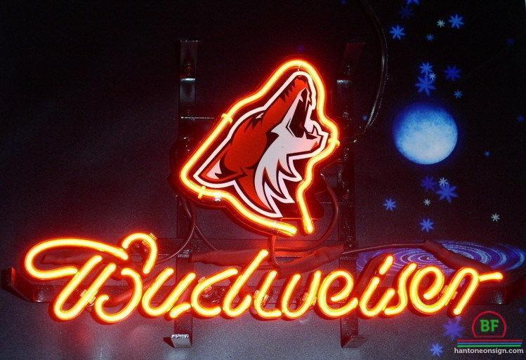 Budweiser Arizona Coyotes Neon Sign Teams Neon Light