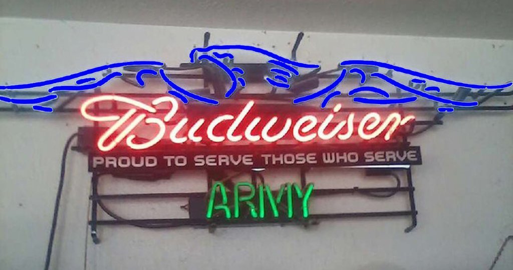 Budweiser Armed Eagle Neon Sign Neon Light