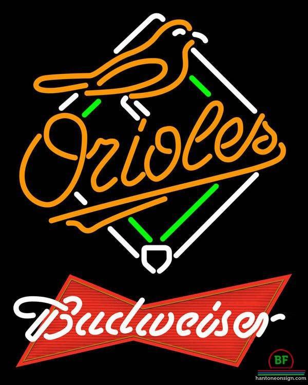 Budweiser Baltimore Orioles Neon Sign Teams Neon Light