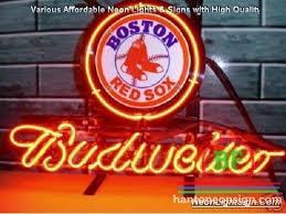 Budweiser Boston Red Sox Neon Sign Teams Neon Light
