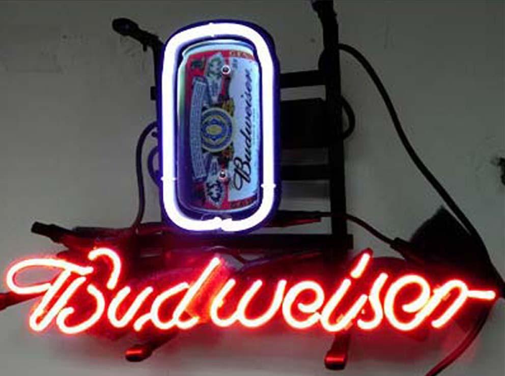 Budweiser Can Beer Bar Neon Sign Bar Sign Neon Light