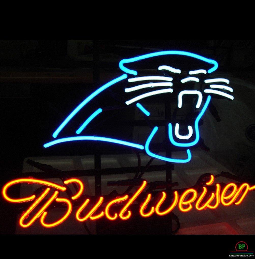 Budweiser Carolina Panthers Neon Sign Teams Neon Light