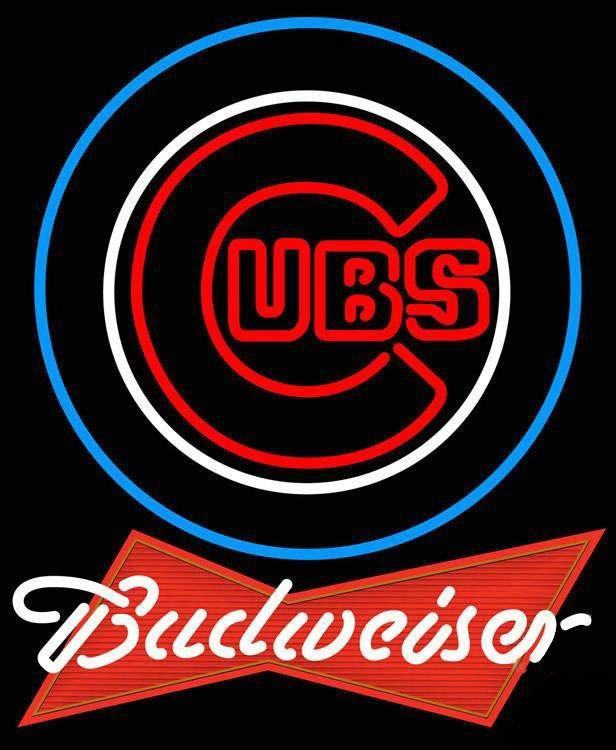 Budweiser Chicago Cubs Neon Sign Teams Neon Light