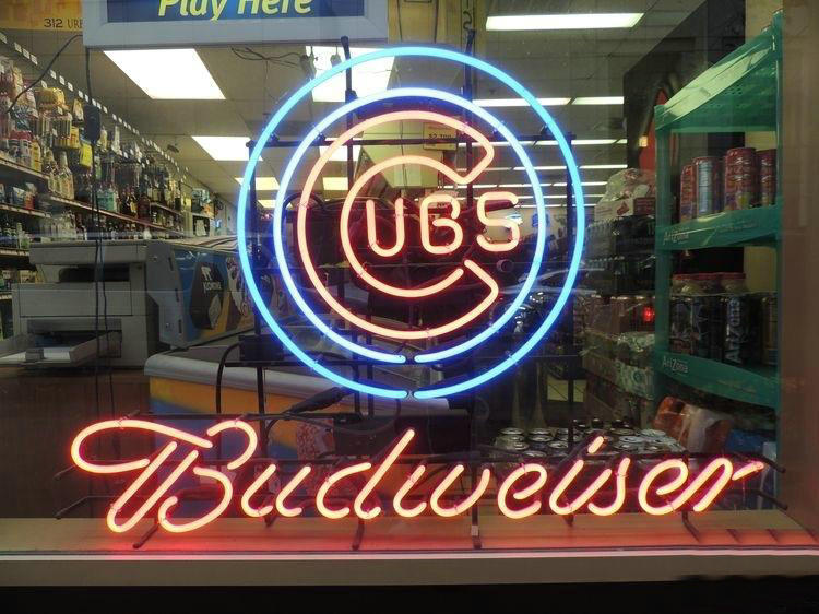 Budweiser Chicago Cubs Neon Sign Teams Neon Light