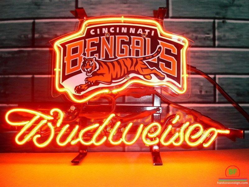 Budweiser Cincinnati Bengals Neon Sign Teams Neon Light DIY Neon Signs