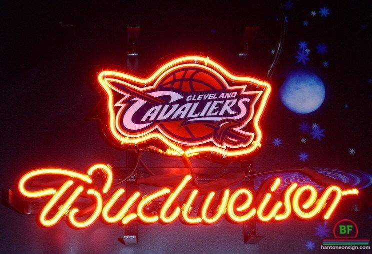 Budweiser Cleveland Cavalier Neon Sign Teams Neon Light