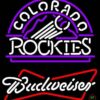 Budweiser Colorado Rockies Neon Sign Teams Neon Light