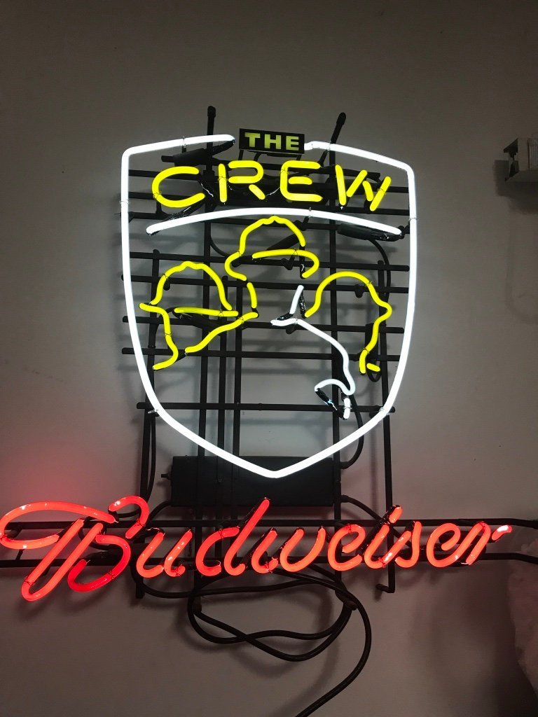 Budweiser Columbus Crew SC MLS Sports Neon Sign Bar Sign Neon Light