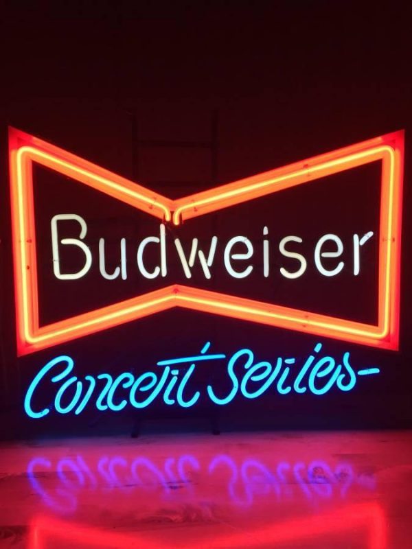 Budweiser Concert Series Bowtie Neon Sign Tube Neon Light DIY Neon