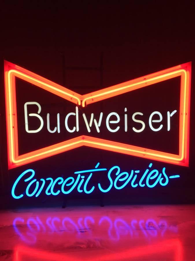 Budweiser Concert Series Bowtie Neon Sign Neon Light